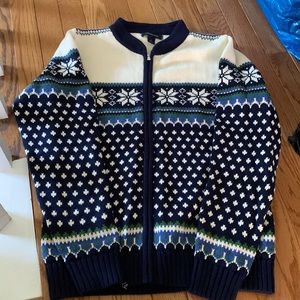 Lands End zip up sweater - kids size XL